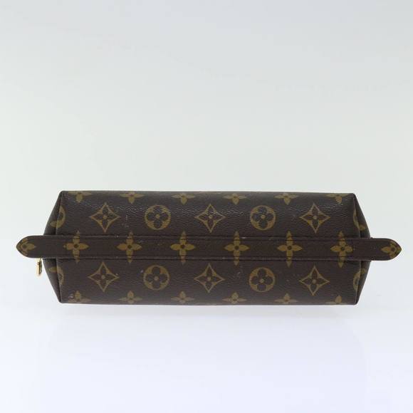 LOUIS VUITTON Monogram Trousse Demi Ronde Cosmetic Pouch M47520 LV Auth 70486 - Picture 6 of 16